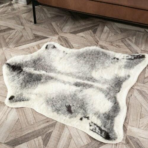 Luxury European& American style carpet rug carpets for living room rug soft animal fur bedroom rugs for home room decor bath mat