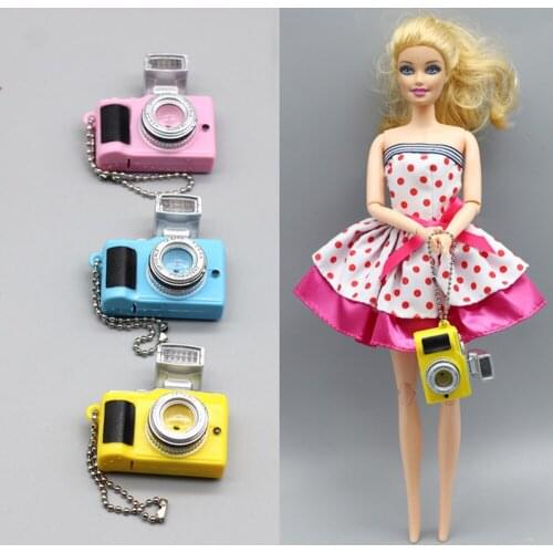 1PCS Camera Doll Toys Kid Children Cameras Luminous Sound Glowing Pendant Toy for1/6 1/8 BJD Doll Accessories