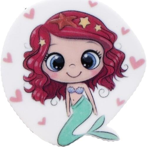 10pcs Girl Printed Flat Back Planar Resin Decoration Crafts Accessories DIY Handmade Materials Wedding Gift Wrap,10Yc11662