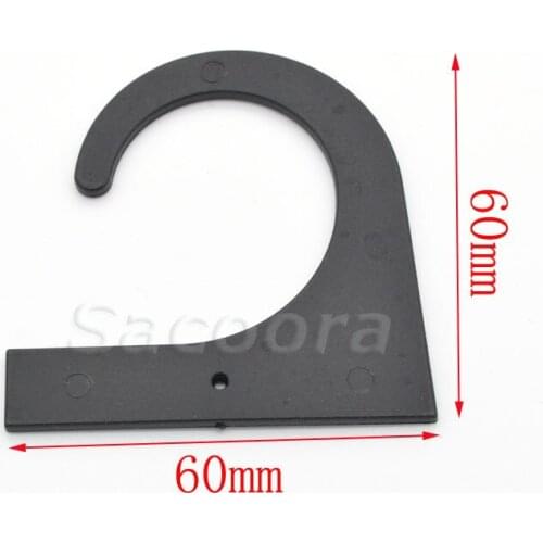 12pcs/pack Pack 60*59.5mm Black Plastic Hanger&Hook For Garment Textile Accessories