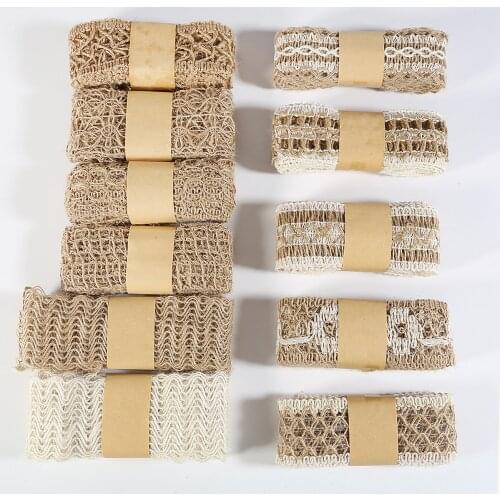 2M/Roll Wedding Ribbon Gift Wrapping Hemp Ribbon Jute Burlap DIY Festival Supplies Festival Decoration