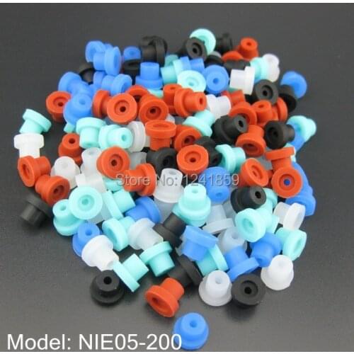 200pcs Mixed Colors Silicon Half Grommets For Tattoo Needles Supply NIE05-200