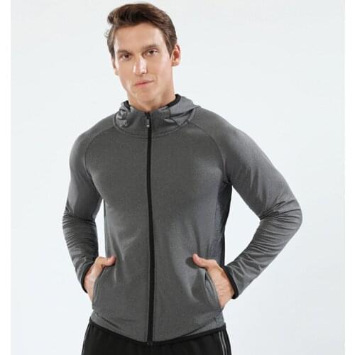 2021 Gym Sport Running Hoodies Training Fitness Shirt Hooded Jacket Men Sportswear Workout Jogging Jacket Exercise Windbreaker