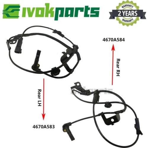 2x Rear L/R Right & Left ABS Wheel Speed Sensor For Mitsubishi Lancer Outlander Pajero 4WD 4670A583 4670A584 4670A157 4670A158