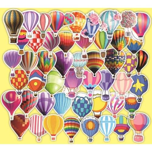 50pcs/Lot 2021 Turkey balloon romantic cartoon 2021 For Skateboard Laptop Luggage Fridge Phone Styling home doodle DIY Sticker