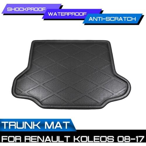 Car Floor Mat Carpet For Renault Koleos 2008 2009 2010 2011 2012 2013-2017 Rear Trunk Anti-mud Cover