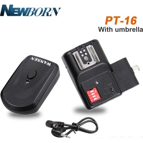 Wireless Flash Trigger+Receiver PT-16NE 16 Channels with Umbrella Holder For Yongnuo Canon Nikon Pentax except for Sony Camera