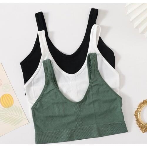 Women Seamless Bra Female Push Up Bra Comfort Thin Underwear Sleepwears Fashion Brassiere Sexy Lingerie Ribbed Tops Bralette