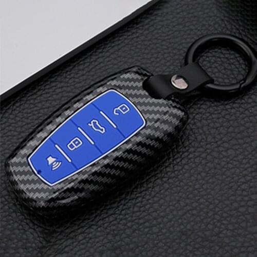 Carbon Fiber Car key Cover Case Shell For Great Wall Haval H6 Coupe H7 H8 H4 H9 GMW F5 F7 F7X H2 H2S 2018 2019 2020 Accessories