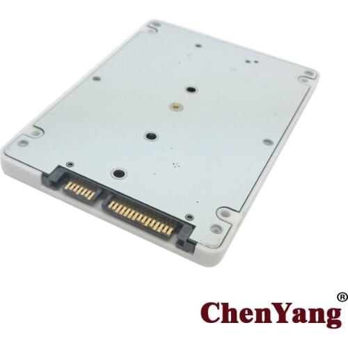 CYDZ B+M Key Socket 2 M.2 NGFF (SATA) SSD to 2.5 SATA Adapter Card Adapter with White Case