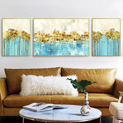 Money tree personalized home decoration painting Nordic artistic paintings, minimalism poster, abstract painting, color