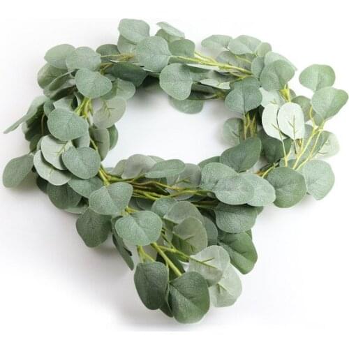 Ins Forest Simulation Willow Leaf Rattan Baby One Year Old Decorative Setting Plant Eucalyptus Leaves Artificial Flowers