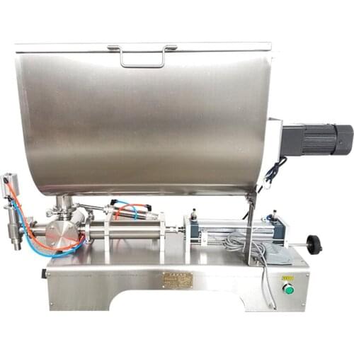 Hot Pepper Chilli Sauce Filling Machine Mixing Hopper Cayenne Soybean Paste Salted And Fermented Soya Filler Free Shipping