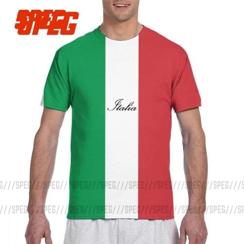 Italian Flag Of Italy Italia Men T Shirts Crazy Tees Short Sleeve All Over Print Full 3D T-Shirts Polyester Gift Tops for Male