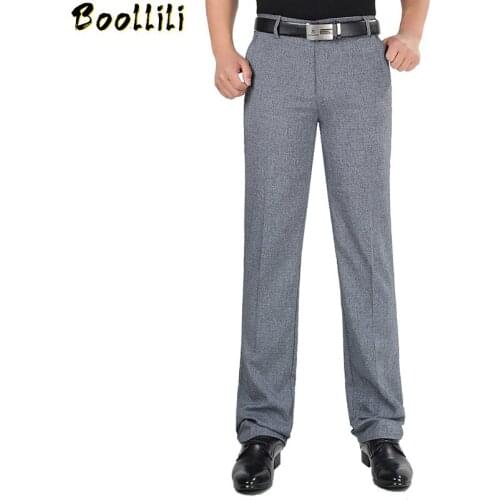 Men Classic Business Formal Pants Spring Autumn 30-40 Big Size Male Casual Solid Warm Regular Fit 12 Colors Baggy Trousers