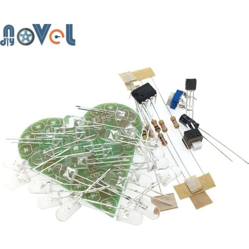 DIY Kit Heart Shape Breathing Lamp Kit DC 4V-6V Breathing LED Suite Red White Blue Green DIY Electronic Production for Learning