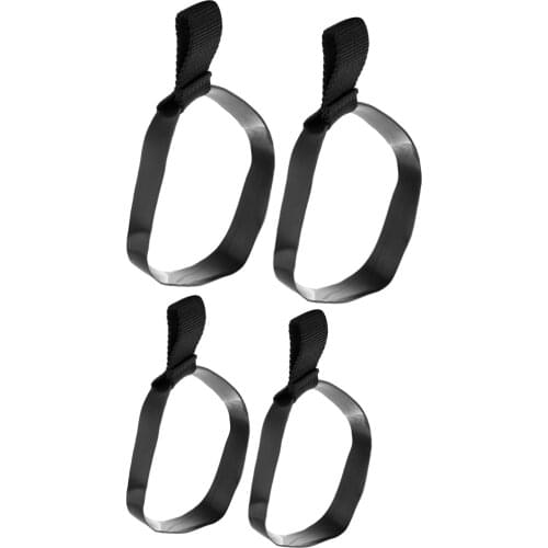 Pack 4 Large and Small Elastic Rubber Hose Retainer Band Loop for Scuba Diving Stage Tank Bottle Cylinder