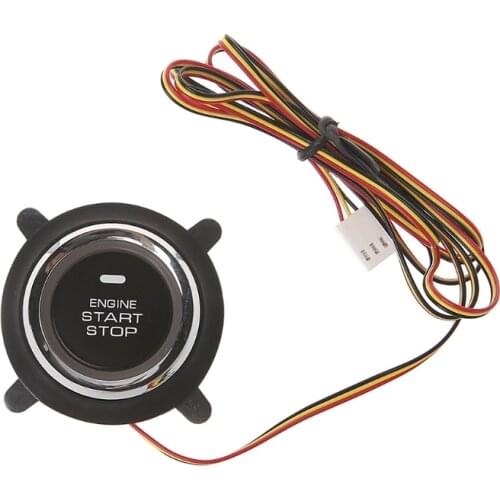 New Engine Push Start Button For PKE Smart Key Push Button Start Motorcycle Alarm