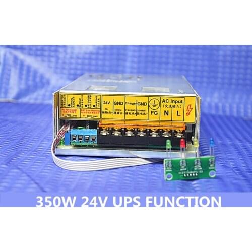 New 350w 24v 15A universal AC UPS/Charge function monitor switching power supply input 110/220v battery charger output 27.6VDC