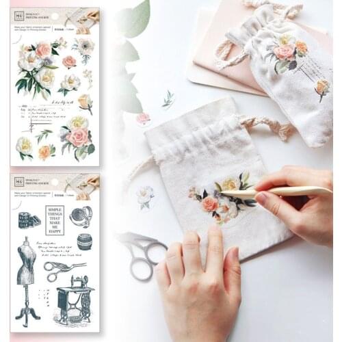 Transfer paper /stickers for Fabric cloth , DIY small cloth bags, storage bag decoration stickers, handmade gifts