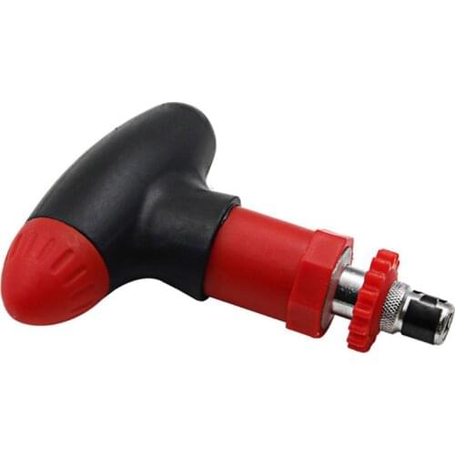 Manual T Type Ratchet Screwdriver Quick Bolt Driver Batch 6.35 mm Rotate Forward Reverse