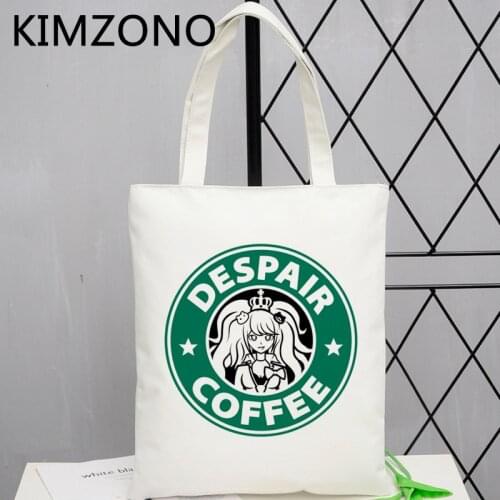 Danganronpa shopping bag eco shopping tote bolsas de tela grocery handbag bag reciclaje shoping custom