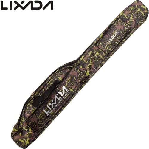 Lixada 130/150cm Fishing Bag Waterproof Fishing Rod Carrier Oxford Fishing Pole Tools Storage Bag Case Fishing Gear Organizer