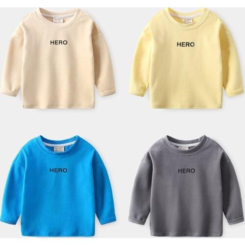 New 2020 Kids Spring Autumn Hoodies Sweatshirts Boys Fashion Letter Print O-neck Pullover Sweatshirt Tops Children Clothing