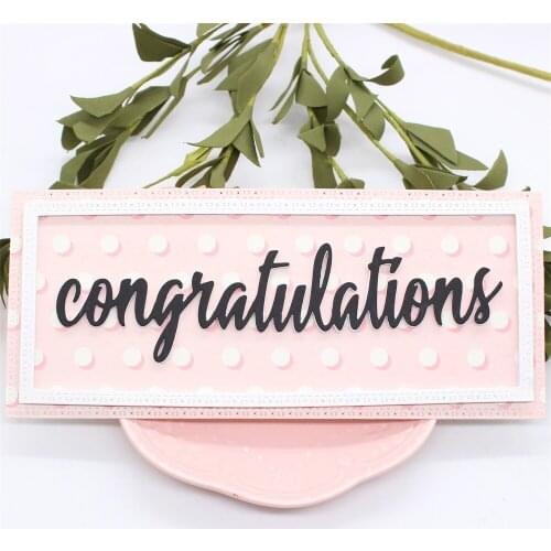 YPP CRAFT XOXO Slimline Frames Metal Cutting Dies Stencils for DIY Scrapbooking Decorative Embossing DIY Paper Cards