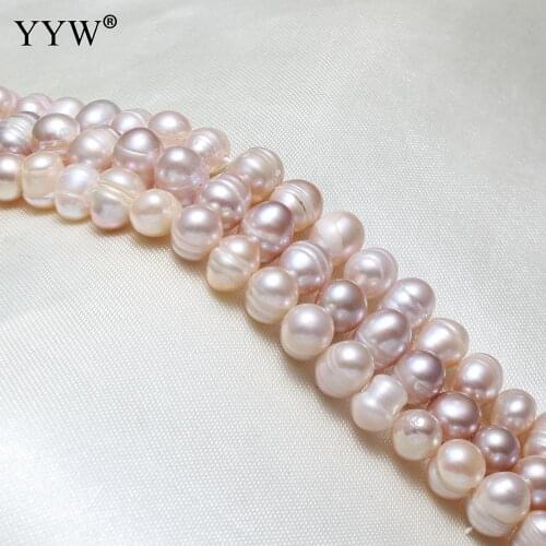 Cultured Potato Freshwater Pearl Beads natural purple 6-7mm Approx 0.8mm Sold Per Approx 14.5 Inch Strand