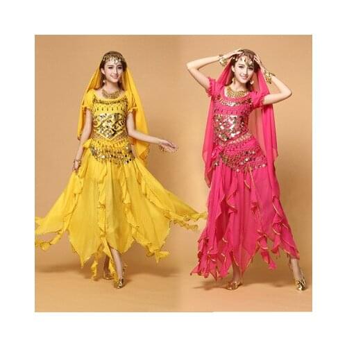 Women Belly Dancing Costumes Female Indian Dance Clothing Adult Belly Dance Costume Set Bollywood Dance Wear for Stage 89