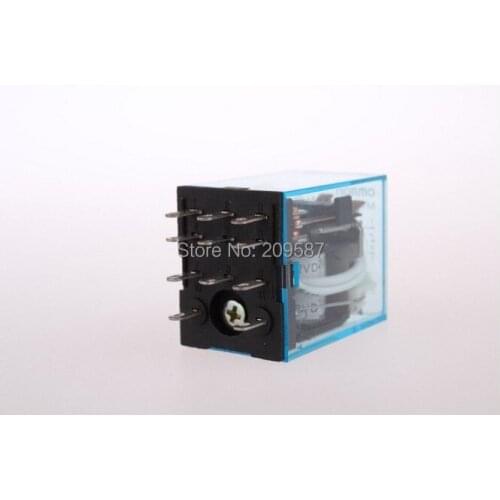 10pcs coil power relay 11pin 3NO 3NC MY3NJ MY3N-J led lamp 5A 220VAC