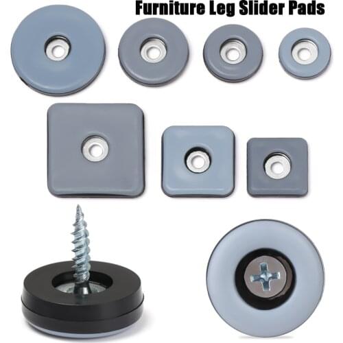 8PCS Thickening Anti-abrasion Floor Mat with Screws Slider Pad Easy Move Heavy Furniture Table Bases Protector Legs