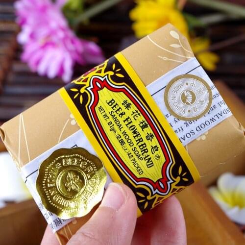 25g Mini Soap Bee Flower Sandalwood Acne Soap Bath Removing Mites Travel Package Toilet Soaps TLCJ12Z121