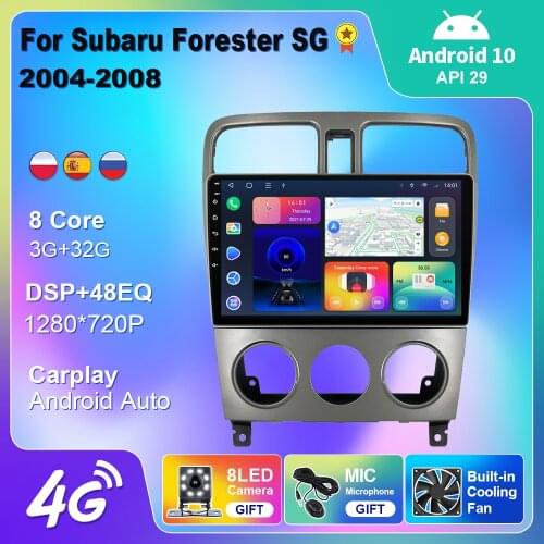 Audio for Cars for Subaru Forester 2004-2008 Car Radio 2 Din Autoradio Android Auto Carplay Car Audio Multimedia Video Player