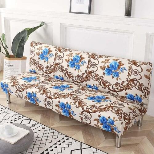 41 Sofa Cover Folding Sofa Bed Cover Stretch Big Elasticity Couch Cover Without Armrest Cover for Sofa Bed