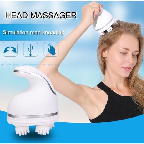 Octopus Electric Head Massager Roller Kneading Neck Eye Rechargeable Massage Machine Physiotherapy CJ