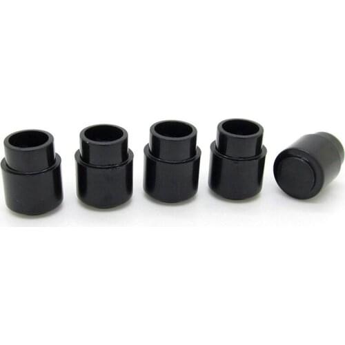 Guitar Toggle Switch Cap Tip Push On Top Hat Round Black Parts Pack Of 5