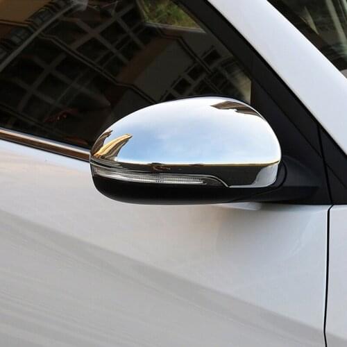 Chromed ABS Plastic 2PCS Side Door Mirror Cover Protector Trim For Hyundai Tucson 2015 2016