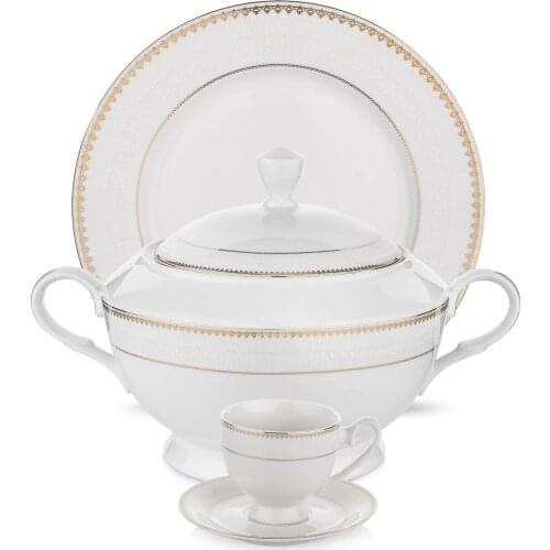 Schafer Mega Collection Dining Set 85 Pieces White