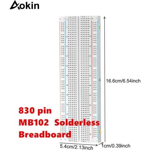 Breadboard 830 Tie Point Solderless Prototype PCB Board 830 Pin PCB Bread Board MB-102 MB102 Test Develop DIY for Arduino RPI