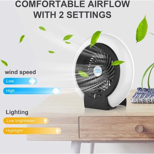 Multifunctional Tent Fan Rechargeable 21 LED Camping Lamp Night Market Booth Lamp Outdoor Cooling Fan Lamp Portable Desk Fan