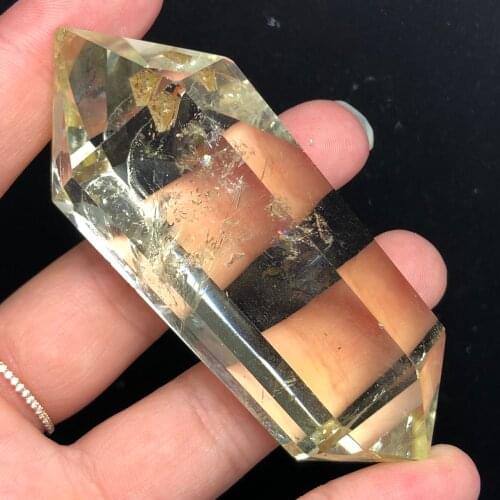 Natural Yellow Citrine Wand Crystal Quartz Sceptres Prism Points Healing Pillar Rock stones and Mineral Gifts Home decor