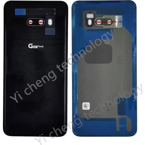 Original Glass Back Battery Cover Rear Glass Door Housing Case For LG G8X ThinQ LMG850EMW LG V50S Replacement Battery Cover