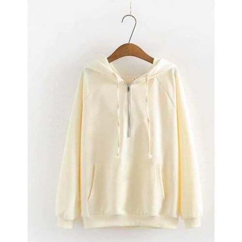 Plus Size XL-4XL Womens Hooded Autumn Hoodie Long Sleeved Solid Pullovers with Big Pockets Large Size Casual Outerwear