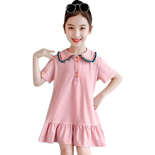 Dresses For Girls Patchwork Dress For Girl Summer Dress Child Casual Style Costume For Girls 6 8 10 12 14