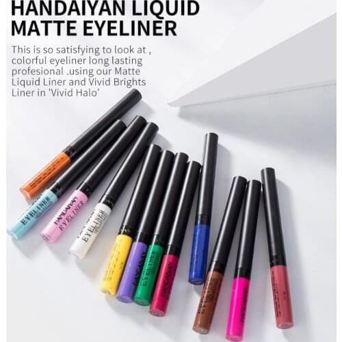 1 PC 12 Color Eyeliner Liquid Eye Cosmetics Waterproof Long Lasting Sexy Charming Eye Liner Pen Eye Makeup