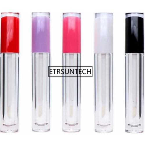 100pcs 5ml lip gloss Tubes Empty Lipstick Tube Lip Balm Soft lipgloss Tube Makeup Squeeze Clear Lip Gloss Container F3923