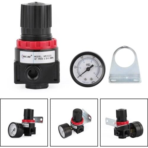 Areyourshop Air Control Compressor Pressure Gauge Relief Regulating Regulator Valve AR2000