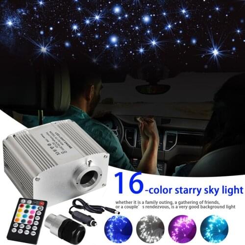 10W Twinkle Fiber Optic Star Ceiling Lights Kit Bluetooth APP RF Smart Control For Starry Car Star LED Light Kid Room Ceiling